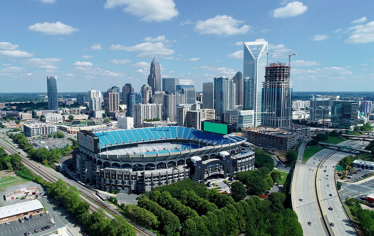 Uptown Charlotte at night